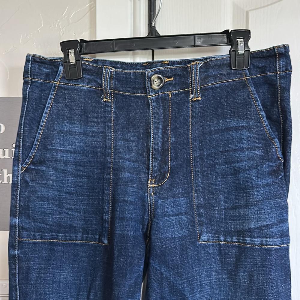Dark Blue Women's wide leg Lido crops by cabi - Picture 2 of 4